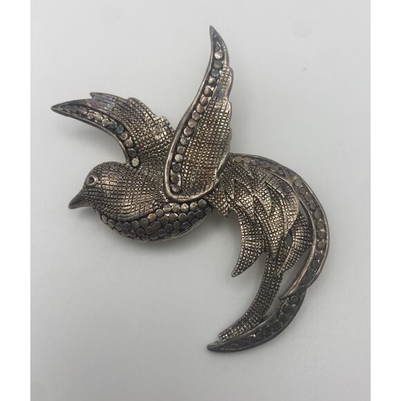 Set of 3 Vintage Different Styles & Colors 1 Sarah Costume Bird Brooches - Picture 6 of 10